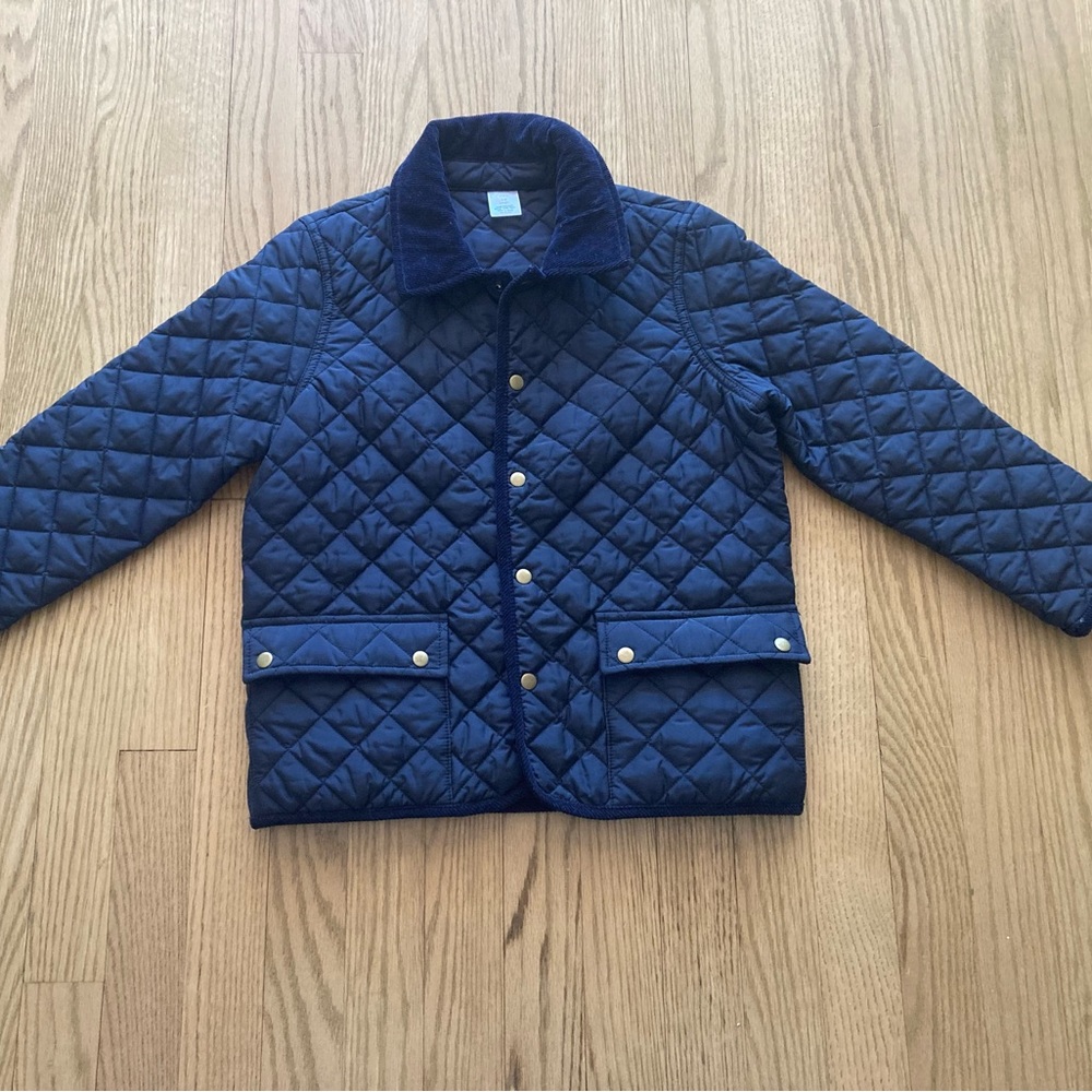 Navy Crewcuts Quilted Jacket size 6-7